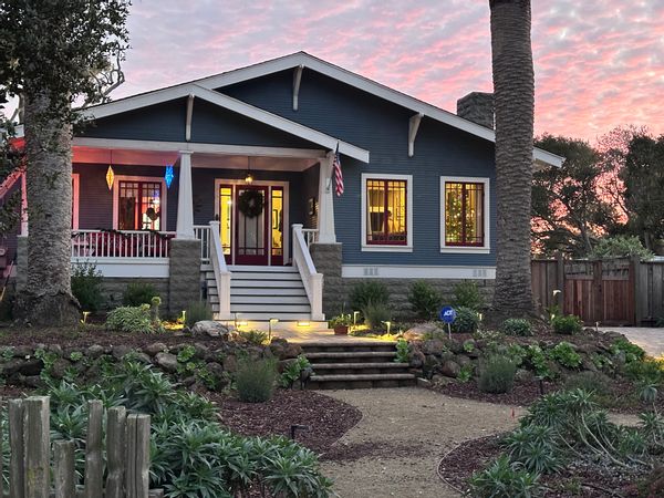 Monterey-Pacific Grove Craftsman house near ocean.