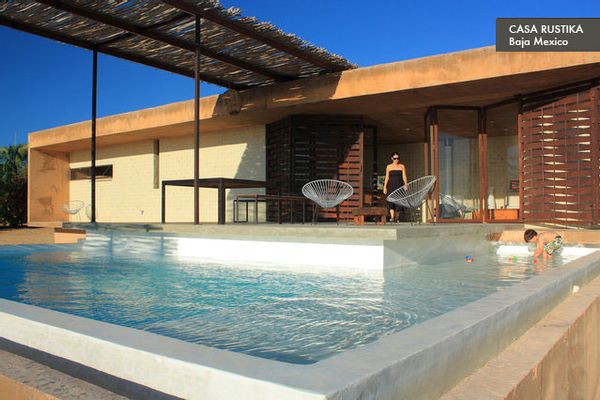 Modern Rustic Beach House with Pool - Todos Santos, Baja Mexico - No Points please.