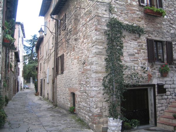Cozy medieval house in Gubbio, Umbria.