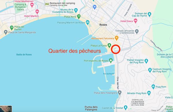Appartement 55m2, 3 ch-5 lits, à 50m de la plage et du port, au coeur de la ville de Roses-Catalogne