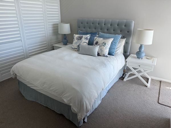 Upstairs private room in a Villa overlooking a water inlet.