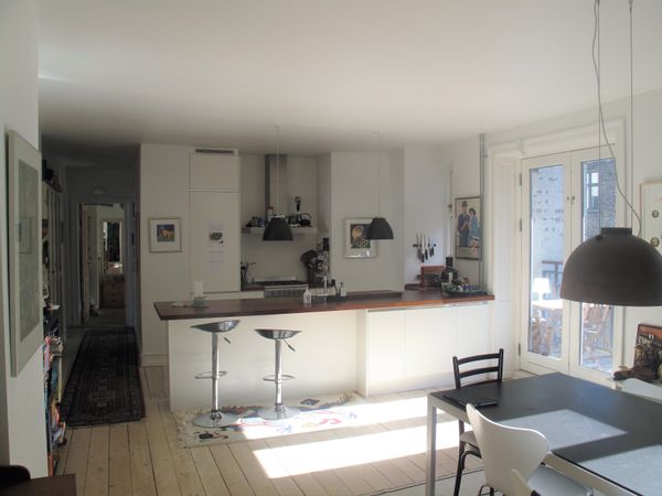 Spacious flat with balcony in Copenhagen