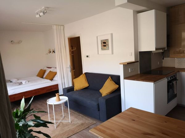 Modern & centrally located studio apartment for 2