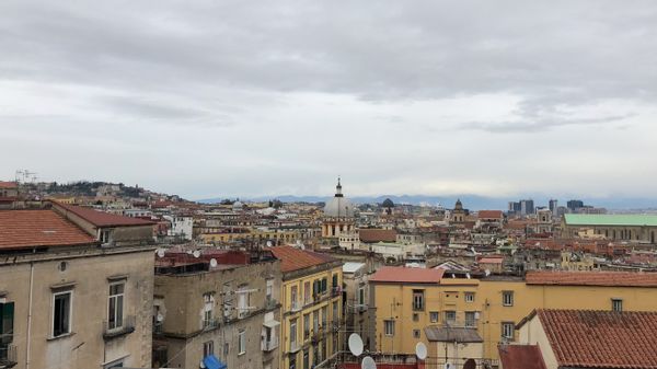 A house in the historic center of Naples with a wonderful view