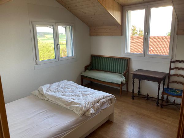 Guestroom in big new loft with view