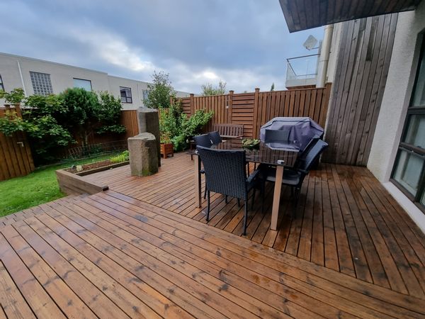 Erla's house is a two floors terraced house in a suburb in Reykjavík.