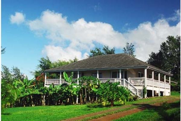 Plantation style house with beautiful ocean views.