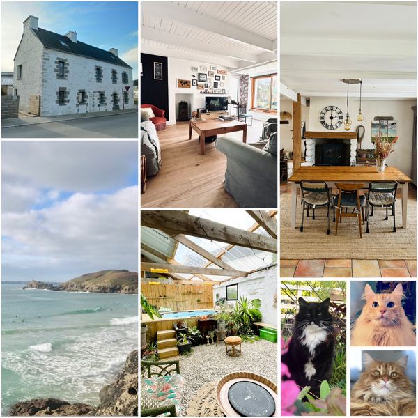 Fraîcheur Bretonne avec petite piscine couverte - été 2025 - Maison de bourg à 8km des plages