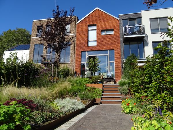 Modern eco house in historic centre