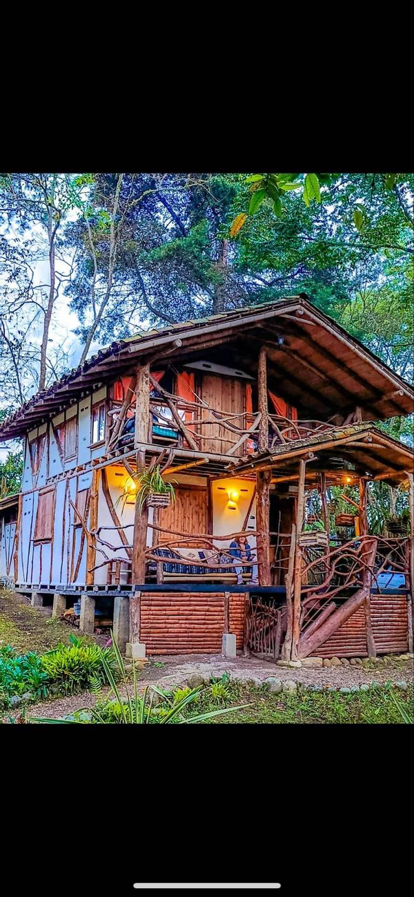 Beautiful cabin in the Andies.