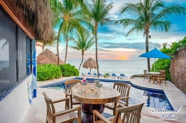 A ONE-OF-KIND BEACH RETREAT Right in the heart of Aventuras Akumal Beach, one of the most breathtaking beaches in the Riviera Maya. Blending Mexican artisan charm with a vibrant tropical aesthetic, Casa Sunray is unlike any other. Its stunning five (and counting) exterior murals, painted by world-renowned artists from the Akumal Arts Festival, create an atmosphere that is colorful, unique, and completely Instagram-worthy. Step right from your patio onto powdery white sand and into the crystal-clear Caribbean waters, famous for incredible snorkeling—no boat needed! Blending Mexican artisan charm with a vibrant tropical aesthetic, Casa Sunray is unlike any other. Its stunning five (and counting) exterior murals, painted by world-renowned artists from the Akumal Arts Festival, create an atmosphere that is colorful, unique, and completely Instagram-worthy. Step right from your patio onto p