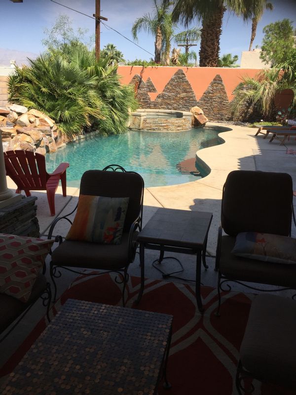 Stunning pool/spa backyard in Bermuda Dunes Country Club; 3/2