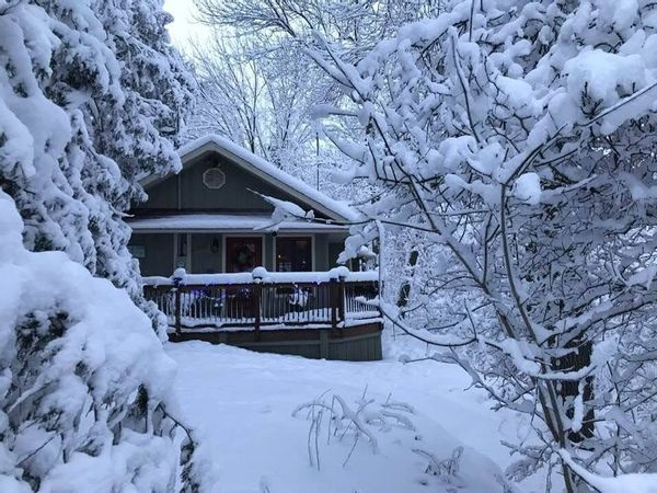 Chalet dans la campagne de St-Ours, Canada.