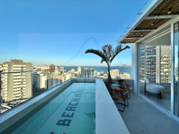 ROOF-TOP avec un emplacement et une vue unique sur Rio ! Quartier LEBLON / IPANEMA.