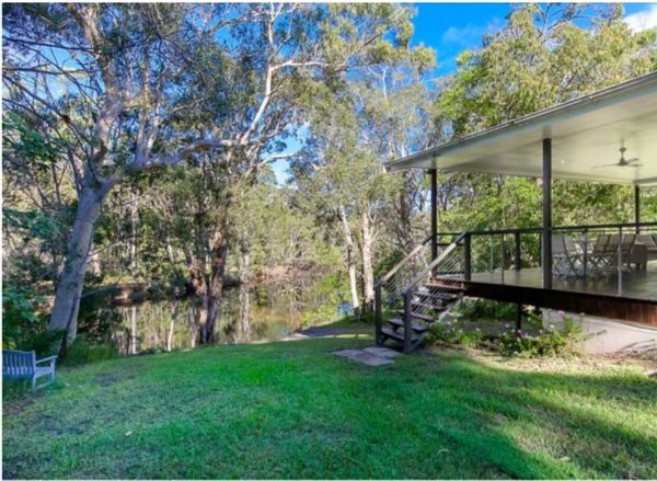 Absolute riverfront, bush setting close to Noosa.Unavailable for swap until further notice.