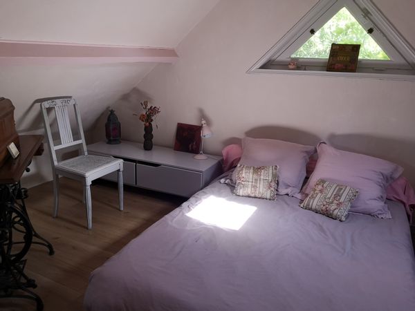 la chambre d'invités rose