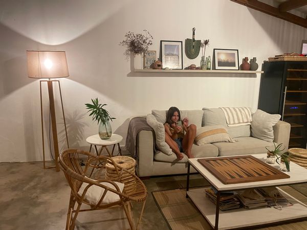 Bungalow de vacances pieds dans l'eau