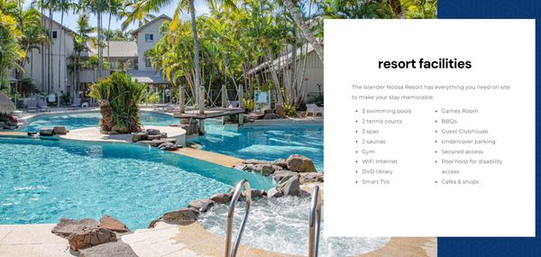 Location, location, location! 2 Bedroom Apartment within a Resort, right on the Noosa River.