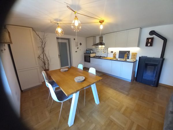 Appartamento recentemente ristrutturato nel centro di Gaby, vicino al Monte Rosa.