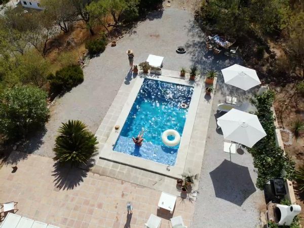 Finca La Palma, vue panoramique, piscine et barbecue