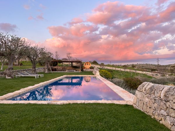 Emma's house is in a 4 hectare olive and carob garden facing a public nature forest.
