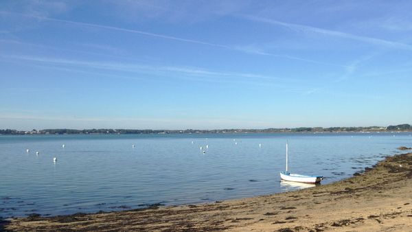 Maison sur une petite île du golfe du Morbihan.