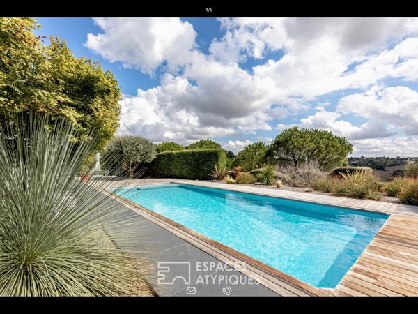 Maison avec magnifique vue sur les Pyrénées à 20´ de Toulouse