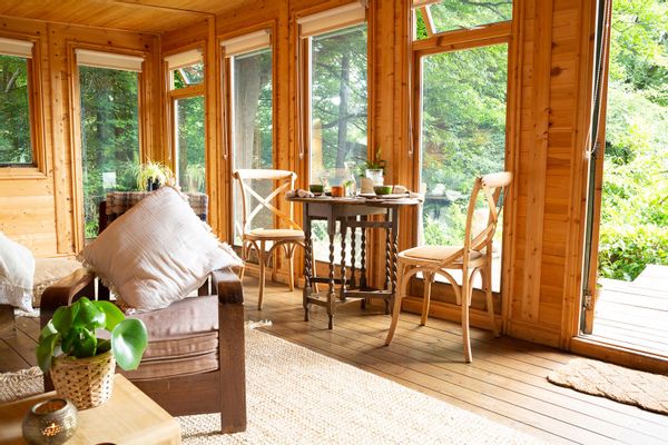 Tree Space is an ecostudio with a view, situated 25m from our main house.