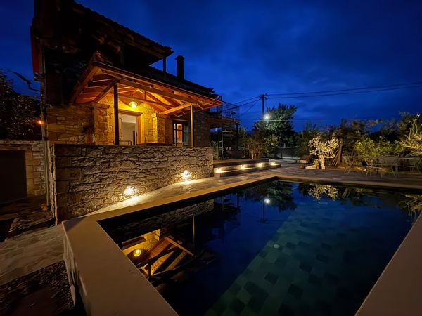 Detached Villa „O Κήπος" with Private Pool, Sea & Mountain Views – Remote-Work Friendly