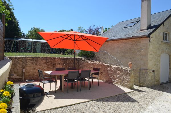 Maison en pierre, jardin clos, fibre, 3 étoiles, 6 pers. max, à 3 min d'Arromanches