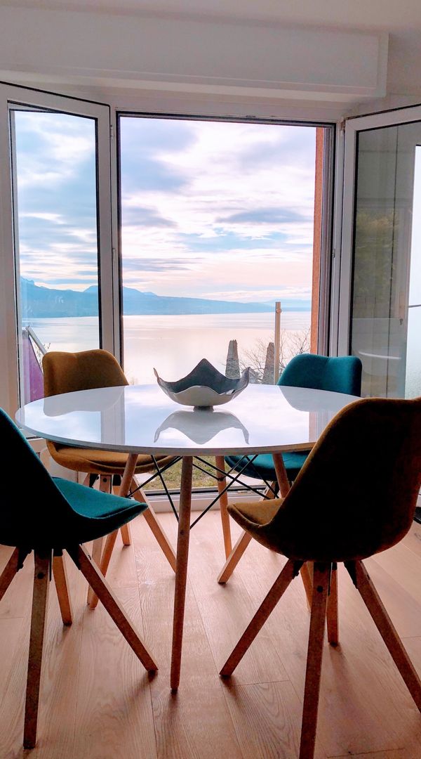 Vue plongeante sur le lac Léman