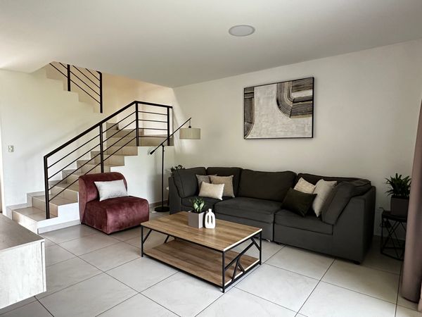 It’s a nice house close to surf city El Salvador. Big garden, comunal amenities such as pool & other