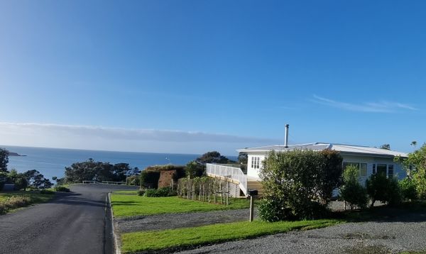 La maison de vacances de Virginia au bord de la mer.