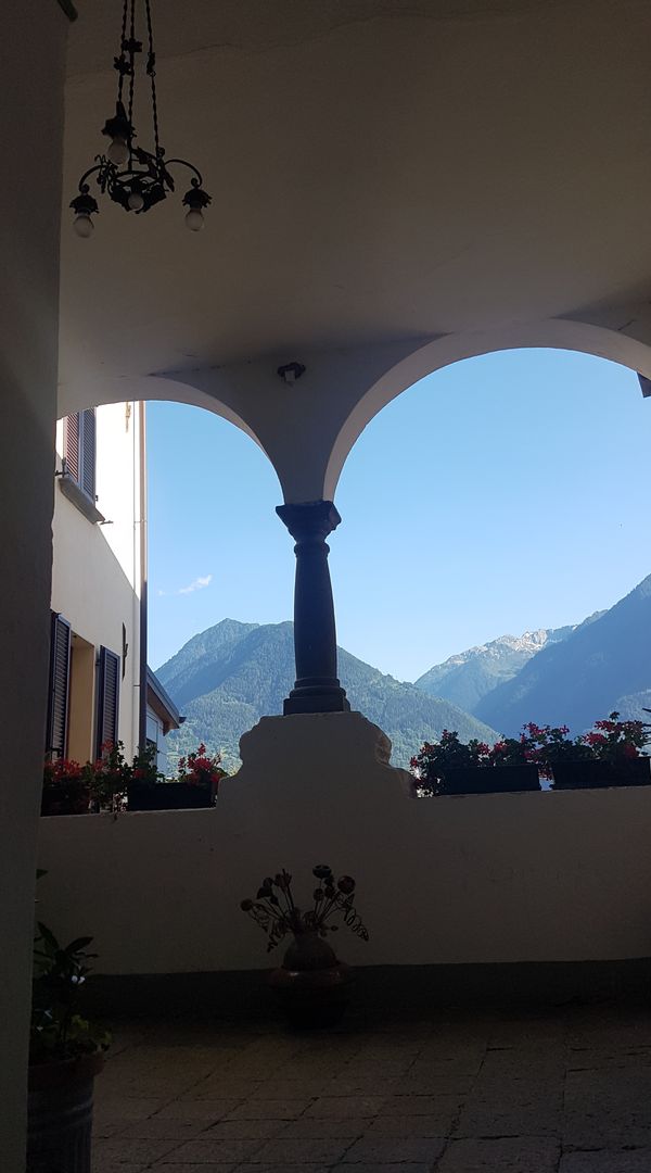 Ancient enchanting villa with garden in the Alps