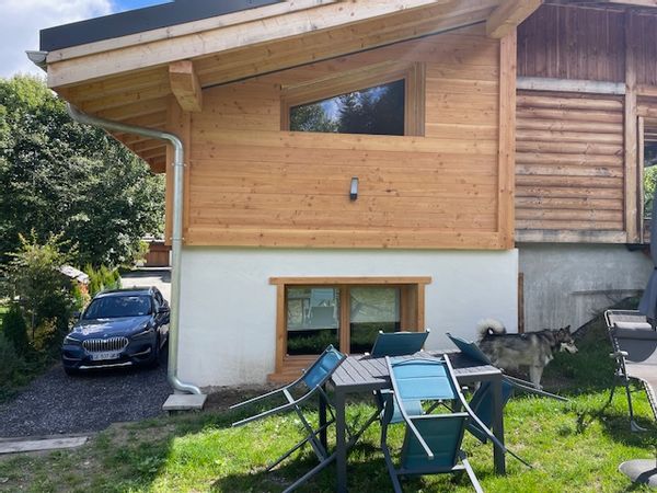 L'appartement de Caroline et Matthieu dans un chalet avec vue sur le chaine du Mont Blanc