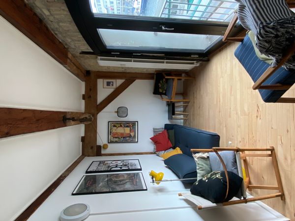 Old warehouse apartment by the canal