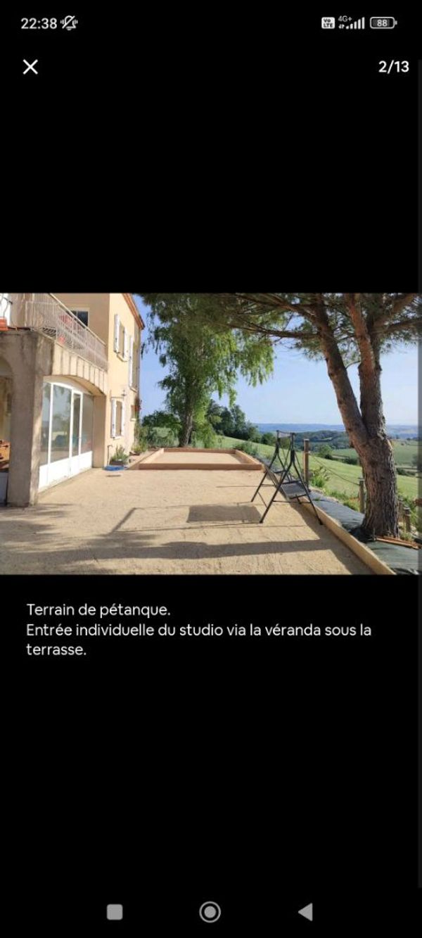 Chambre avec entrée individuelle dans notre Casita