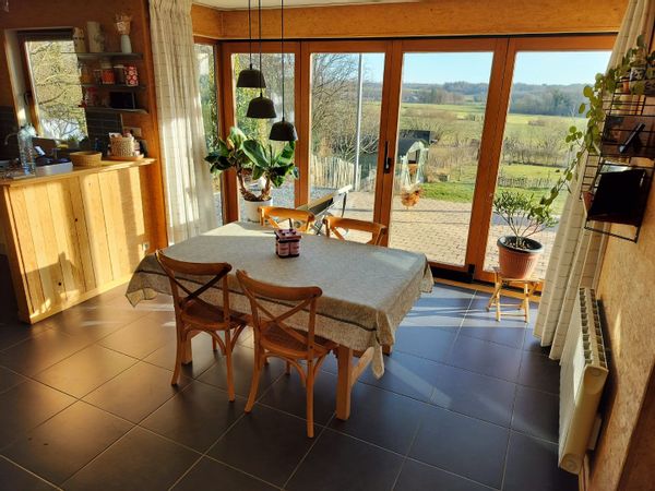 Maison ossature bois vue imprenable