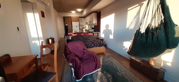 Appartement chaleureux avec vue sur la ville de Montréal