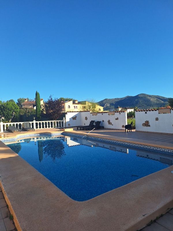 Family-Perfect villa with pool, playground & space to Breathe. Mountain views and friendly goats
