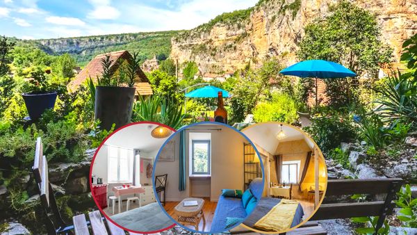 Maison entière 3 logements séparés - Jardin dans la falaise