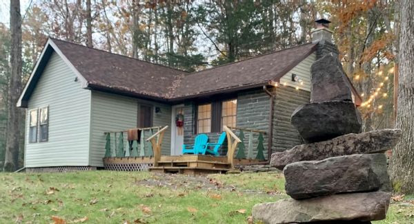 "Bear Den Cottage" Wooded Cottage near Wallenpaupack and downtown - 1.5 Hr from NYC