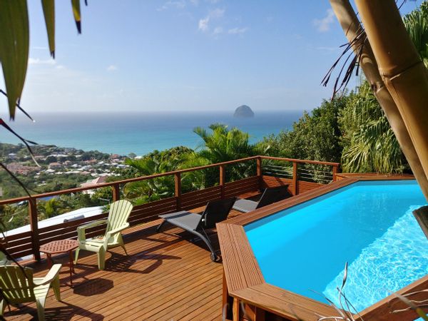 T2 indépendant, vue mer, belles prestations, jardin tropical