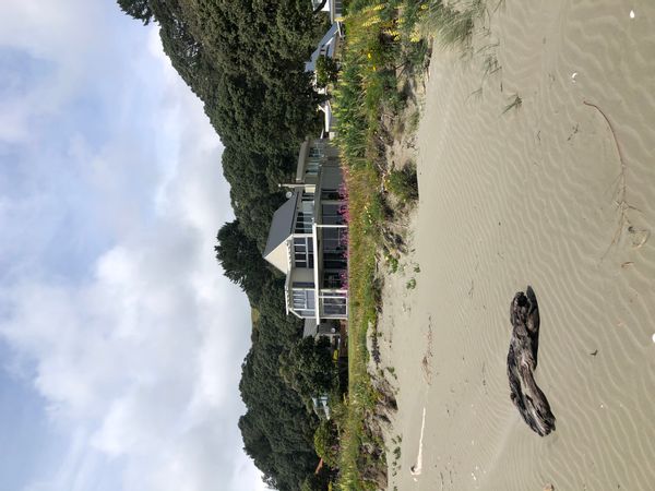 A stones throw from the beach..