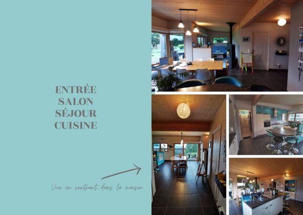 Maison bois à moins de 10 min de la mer, située en baie de Morlaix