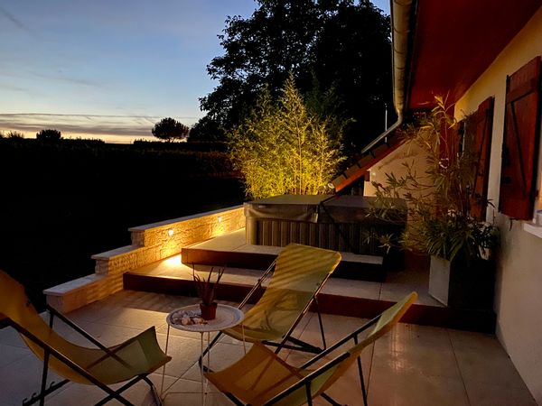 Maison de 3 chambres au cœur des vignes avec jolie terrasse + spa