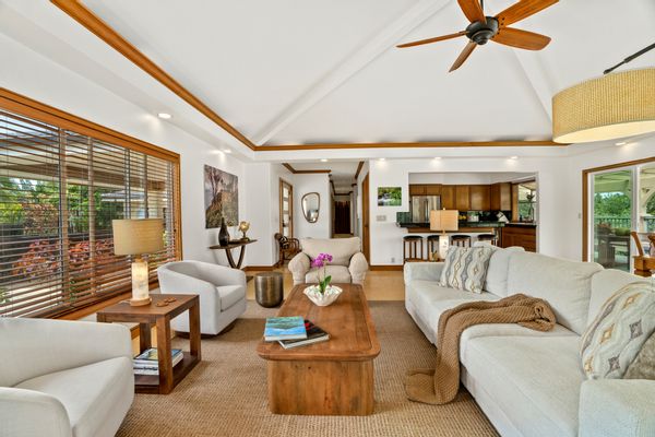 Luxury oasis in Princeville with private waterfall, lanai, lush gardens & serene island vibes.