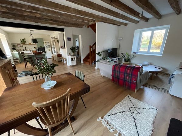 Longère bretonne rénovée en campagne près de Rennes