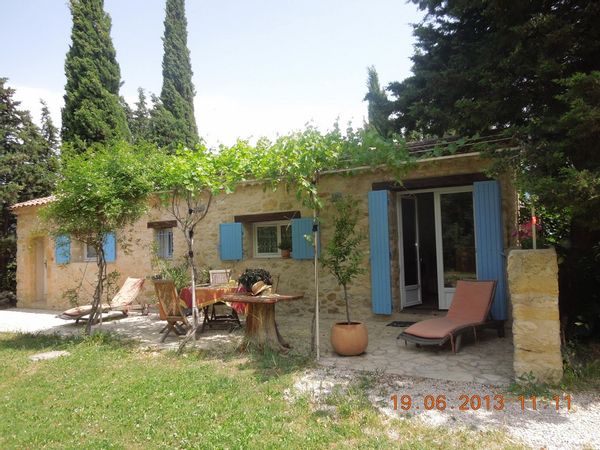 An old house hidden in a garden at Lourmarin