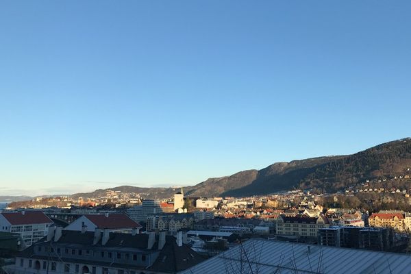 Center of Bergen with a SPECTACULAR view of the city
